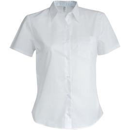 Kariban Camisa Feminina De Manga Curta Kariban Blanc XS White