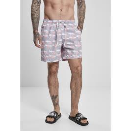 Urban Classics Shorts De Natação (grandes Tailles) Urban Classics Pattern 3XL Grey / Pink