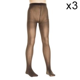 Vignoni Meia-calça Opaca Pack-3 40 Negadores 10-124 Months Brown