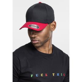 Flexfit Cap Wooly Penteado 2-tone S-M Black / Red