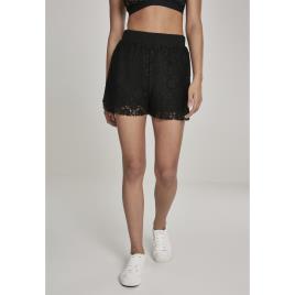 Urban Classics Mulheres Shorts Urban Classic Laces S noir