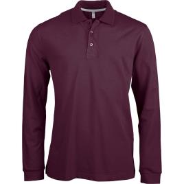 Kariban Polo De Manga Comprida Kariban 3XL rouge bordeaux