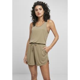 Urban Classics Macacão Feminino Sem Mangas Urban Classics Modal Big 2XL vert kaki