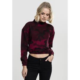 Urban Classics Mulher Camiseta Urban Classic Turtlene Crew M bordeaux camouflage