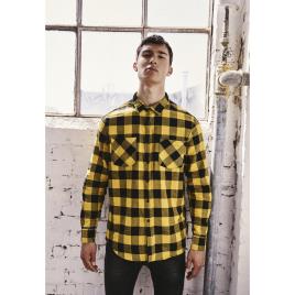 Urban Classics Camisa Básica De Flanela XL Black / Brown