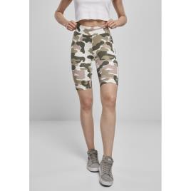 Urban Classics Shorts De Ciclismo Para Mulheres Urban Classics High Waist Camouflage Tech Big 3XL rose camouflage