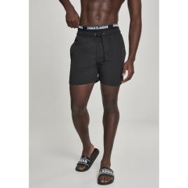 Urban Classics Shorts De Natação Urban Classic Two In One 2XL Black / White