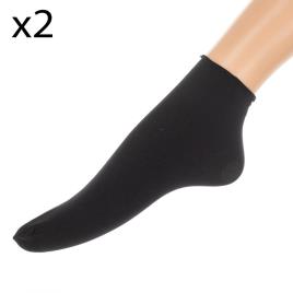 Jolie Folie Meias Curtas Pack 2 One Size Black