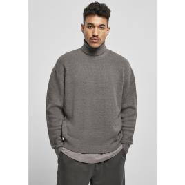 Urban Classics Agasalho Pescoço De Rolo Superdimensionado Urban Classics XL Grey Dark