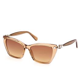Swarovski Oculos Escuros Sk0361 55 Shiny Light Brown
