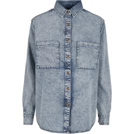 Urban Classics Camisa Mulher Denim Oversized Urban Classics XS bleu ciel