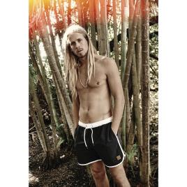 Urban Classics Roupa De Banho Urban Classic Retro S Black / White