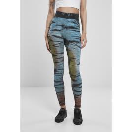 Urban Classics Legging Feminina Urban Classics Cotton Tie Dye High Waist XL noir
