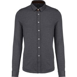 Kariban Camisa Jacquard M Grey