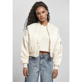 Urban Classics Jaqueta Feminina Urban Classics Oversized Satin M White