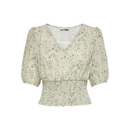 Only Camiseta Feminina Only Onlmille Mini Maria-flower Smock S chinois green daisy flowers