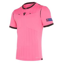 Macron Camiseta De Árbitro Uefa 2019 L Pink Fluor / Black