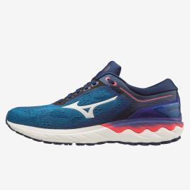 Mizuno Wave Skyrise - Azul - Sapatilhas Running Homem