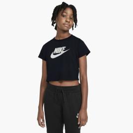Nike Sportswear - Preto - T-shirt Rapariga