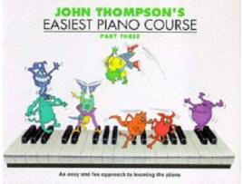 Livro Easiest Piano Course 3 de John Tompson (Inglês)