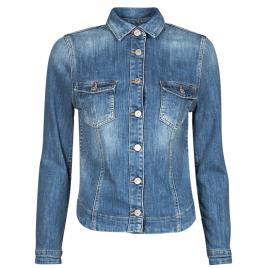 Le Temps des Cerises  casacos de ganga LILLY  Azul Disponível em tamanho para senhora. S,M,L,XL,XS.Mulher > Roupas > Casacos