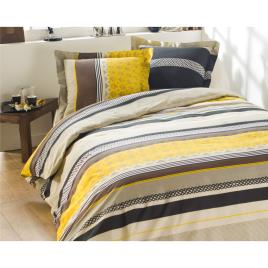 Calitex  Conjunto de roupa de cama QUEENIE MOUTARDE 240x220  Multicolor  260x240 cm.Casa >Conjunto de roupa de cama