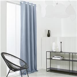 Today  Cortinados Rideau Isolant 140/240 Polyester TODAY Essential Denim  Azul  140x240 cm.Casa >Cortinados