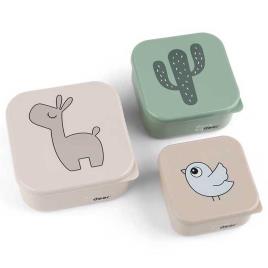 Done By Deer Conjunto De Caixa Snack 3 Peças Lalee 0 Months Sand mix