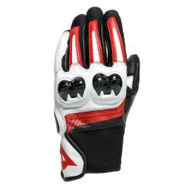Dainese Luvas Couro Mig 3 S Black / White / Lava Red