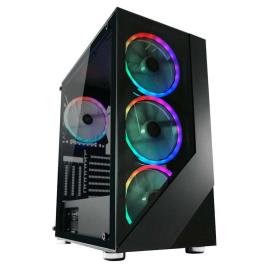 Lc Power Caixa De Torre Com Janela 803b-on X Rgb One Size Multicolour