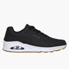 Skechers Uno Stand - Preto - Sapatilhas Retro Running Homem