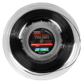 Yonex Corda Do Carretel De Tênis Polytour Tough 200 M 1.25 mm Black