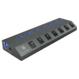 Raidsonic Hub Usb Ib-hub1701-c3 7 Port One Size Grey