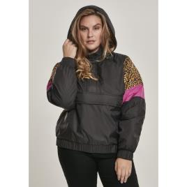 Urban Classics Jumper Over Mixed Parka 3XL Black / Yellow / Black