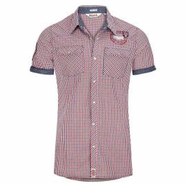 Lonsdale Camisa De Manga Curta Reigate M Navy / Red / White