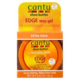 Cantu Shea Butter for Natural Hair Extra Hold Edge Stay Gel