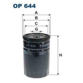 Filtro de óleo filtron op644
