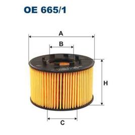 Filtro de óleo filtron oe665/1
