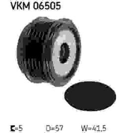 Roda livre de alternador skf vkm06505