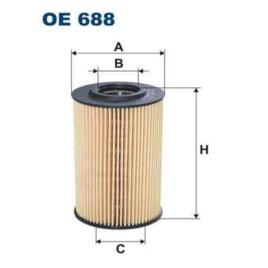 Filtro de óleo filtron oe688