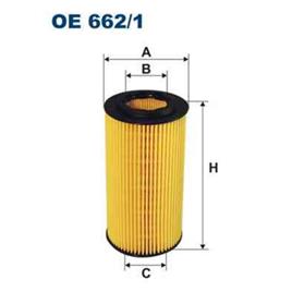 Filtro de óleo filtron oe662/1