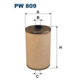 Filtro de combustivel filtron pw809