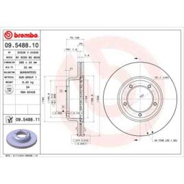 Discos travão (2) brembo 09.5488.10