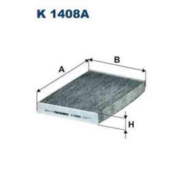 Filtros habitáculo carvão ativado filtron k1408a