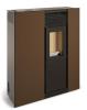 Salamandra a pellets SLIM VIRGO 8KW CASTANHO