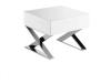 Mesa de Cabeceira ANGEL CERDÁ 7007 (Branco, Aço Inoxidável - 50 x 48 x 38 cm)