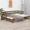 vidaXL Estrutura sofá-cama de puxar 2x(90x200) cm pinho castanho-mel
