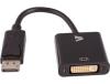 Adaptador de Interface V7 CBLDPDVI-1E 1x 20-pin DisplayPort 1x (24+5)-pin DVI Preto