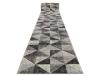 Passadeira Feel 5672/16811 Triângulos Cinzento / Antracite /Creme 120 cm