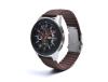 Bracelete Silicone Stripe Adaptável Garmin Forerunner 265 46Mm Castanho